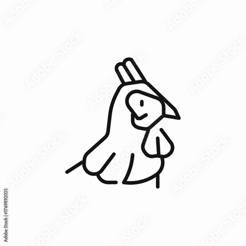 turkey bird icon sign vector
