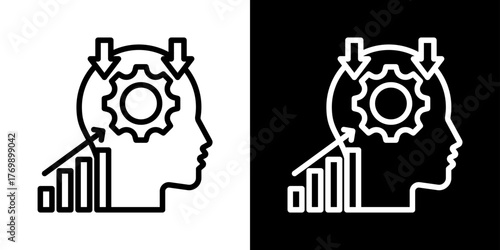 Inference Of Line Black And White Style Vector Illustration 