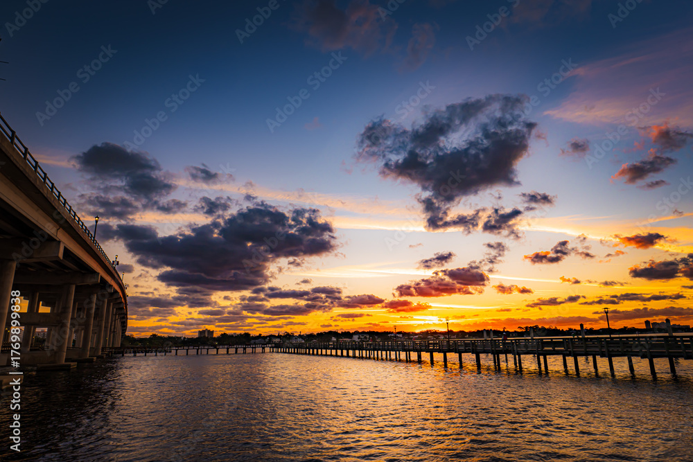 Obraz premium Beautiful Florida Landscape and Sunrise