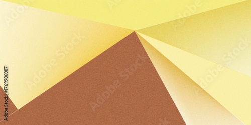 Brown mustard orange gold golden yellow beige white abstract background. Geometric shape. Line stripe corner triangle. Color gradient