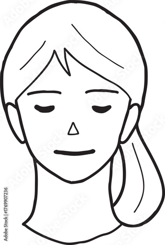 woman1 - face - thinking