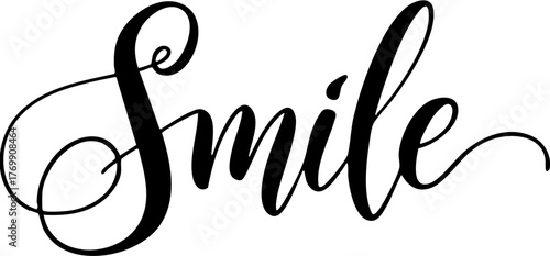 Smile modern typography