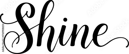 Shine stylish typography