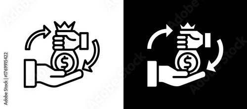 Return On Investment doublestyle icon