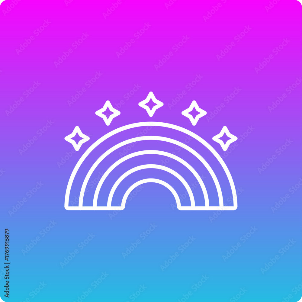 Obraz premium Rainbow Icon