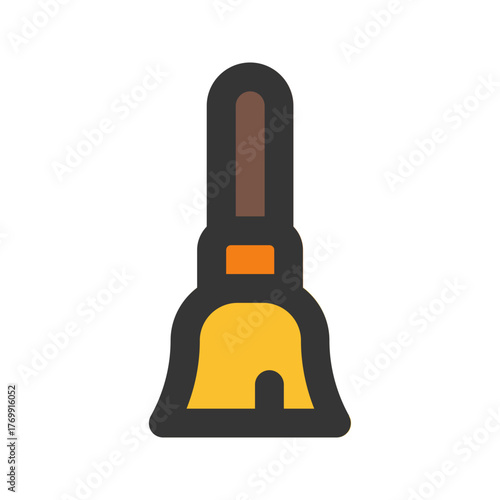 broom flat line icon