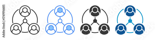Stakeholder Icon Set Multiple Style Collection