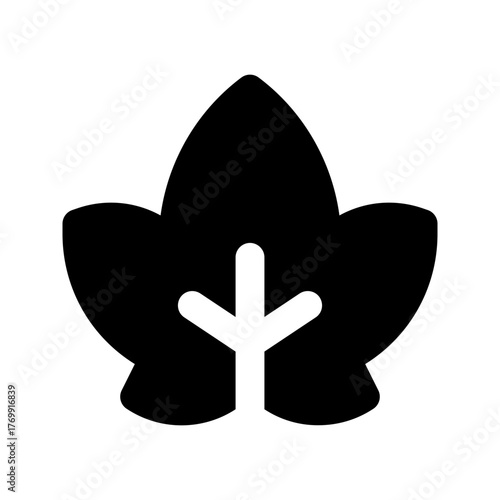 maple leaf glyph icon