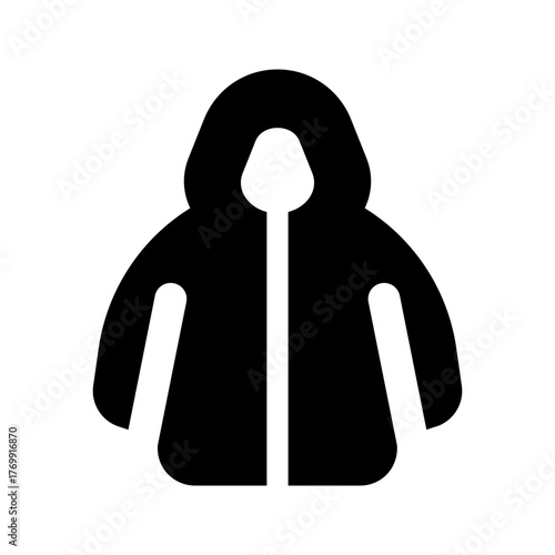 raincoat glyph icon