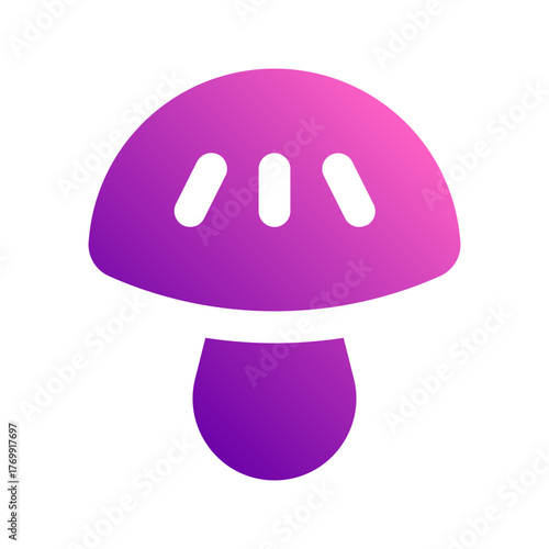 mushroom gradient icon