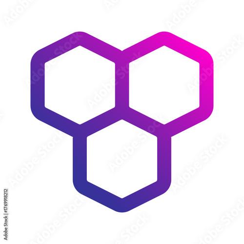 bee hive gradient icon