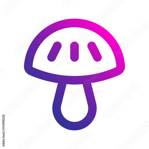 mushroom gradient icon
