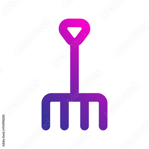 pitchfork gradient icon