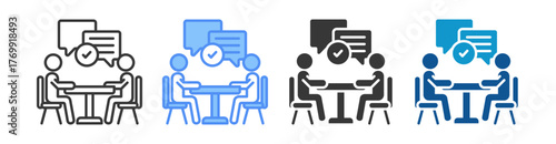 Communication Skills Icon Set Multiple Style Collection