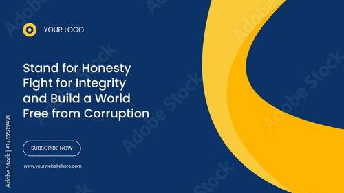 Flat Cartoon Hand Drawn Thumbnail for International Anti-Corruption Day Background Template