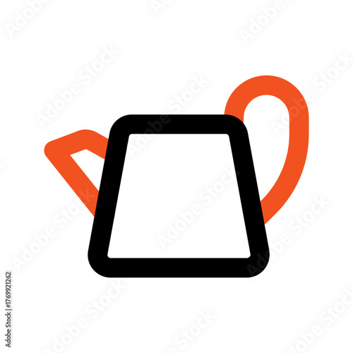 watering can outline color icon