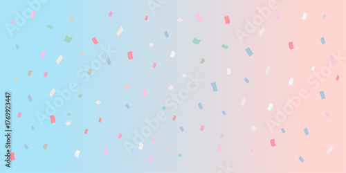 カラフルな紙吹雪の背景イラスト