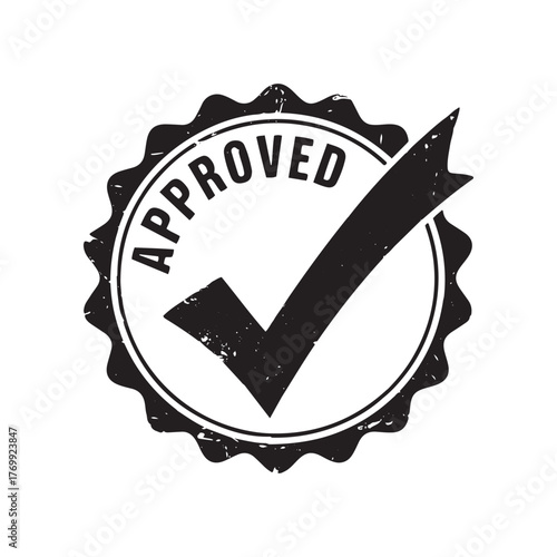 Approved Vector Stamp Icon Design