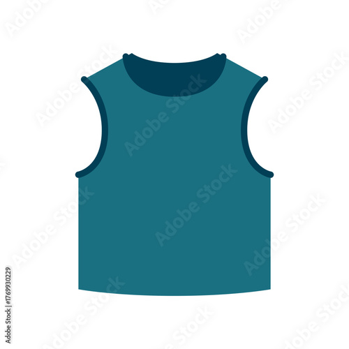 Sleeveless Top Cartoon Illustration