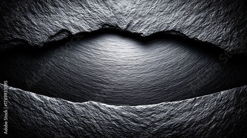 Monochrome Abstract Rock Texture Background - Art Design & Graphic Creative Project Visual Element