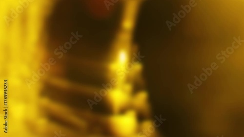 Golden Bokeh Light Overlay Transition Soft Abstract Background.