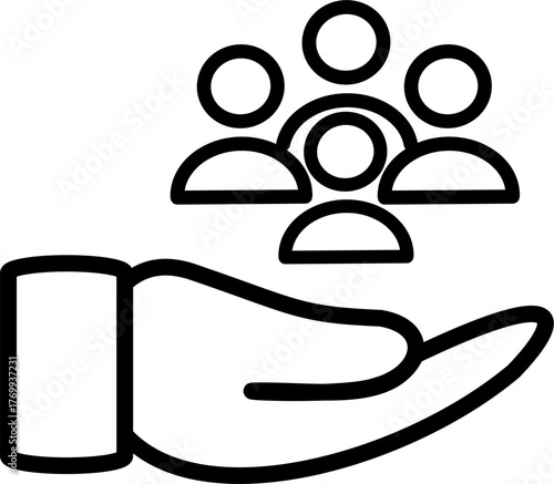 Diversity and inclusion icon. Equity and inclusion vector icon.  Vector graphics and not Artificial Intelligence, logo illustration. Replaceable vector design.