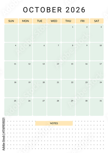 Monthly Planner 2026