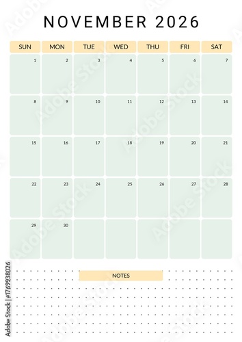 Monthly Planner 2026