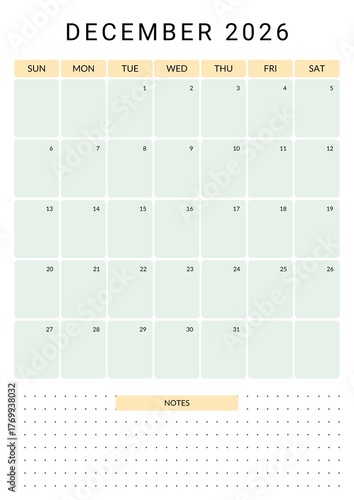 Monthly Planner 2026
