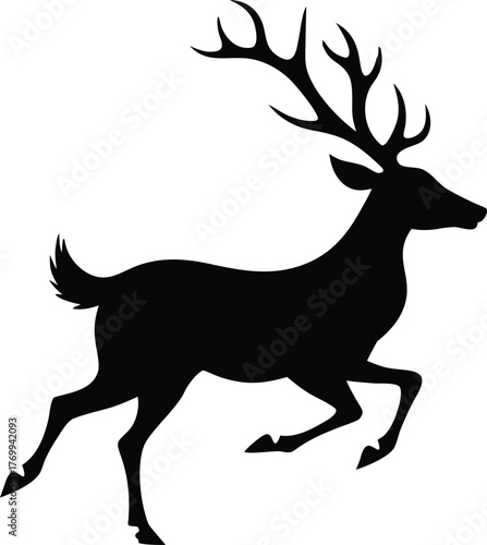 deer silhouette vector