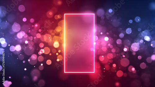 Festive Bokeh Background with Text Placeholder
