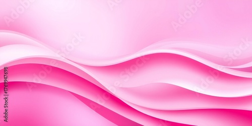 Abstract flowing pink silk fabric with soft light and shadows