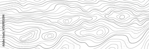 Wood texture imitation, hand drawn wood plank, black lines on white background, vector design, banner