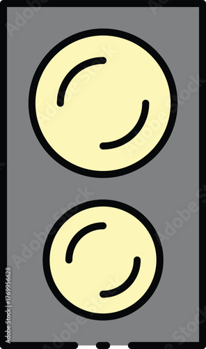 Music icon set with music note, musical instrument, guitar, keyboard, violin, drum, saxophone, trumpet, flute, clarinet icon. Simple lineal color vector