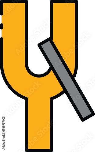 Music icon set with music note, musical instrument, guitar, keyboard, violin, drum, saxophone, trumpet, flute, clarinet icon. Simple lineal color vector