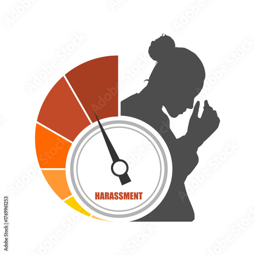 Abused young woman trying to hide and defend herself. Stop violence against women. Concept of family scandal, crisis, domestic violence, abuse. Crying woman being harassed and bullied by her partner.