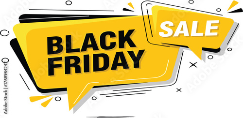 Black Friday Sale Banner Vibrant Design for Deals and Promotions