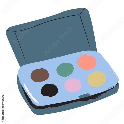 Elegant makeup palette with vibrant colors ideal for cosmetic artistry, beauty blogging, and professional makeovers offering diverse shades for creative looks