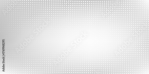 Dotted silver mesh foil background with metal mirror texture. Chrome gradient surface with light gloss abstract modern art