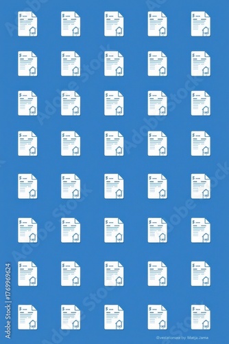 Modern mortgage contract pattern offers financial planning and real estate investment opportunities