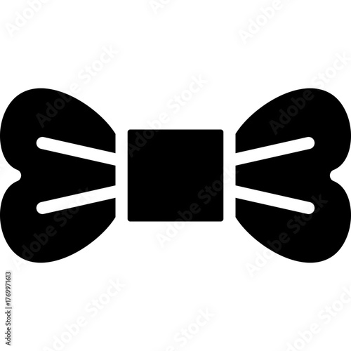 bow tie icon illustration design with glyph