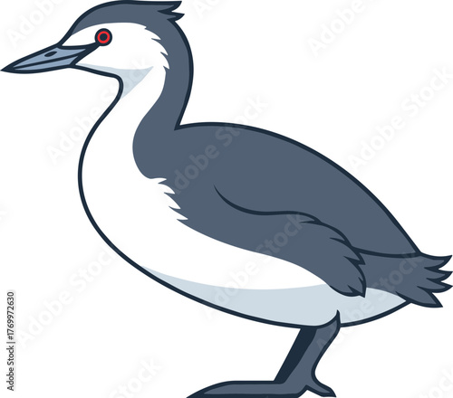 Cartoon Style Colorful Duck Bird Simple Illustration Cute Animal