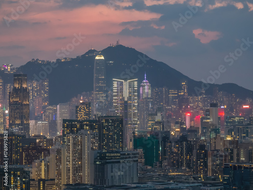 19 Oct 2025 Bustling Kowloon Streets Amid Vibrant Urban Skyline