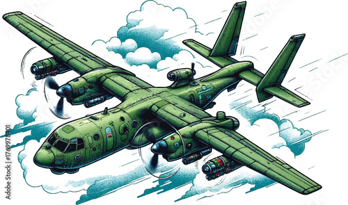 Kind of propeller airplane