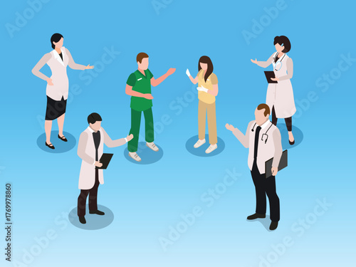 Liquefied Natural Gas Transport Ships Docked Near Industrial Storage Tanks 3d isometric vector illustration