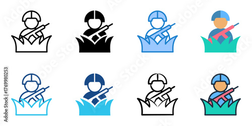 Ambush icon set multiple style collection 
