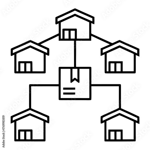 Warehouse Layout Diagrams Line Art Transparent Background