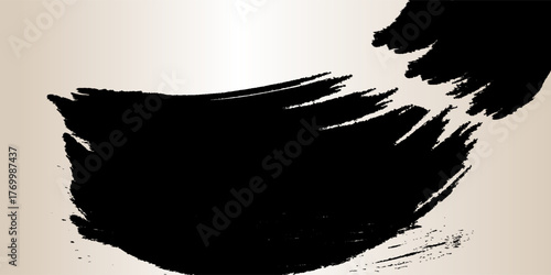Vector Brush Stroke. Black paint wavy brush strokes vector collection. vector black line, grunge brush strokes ink paint isolated,  Modern grunge brus