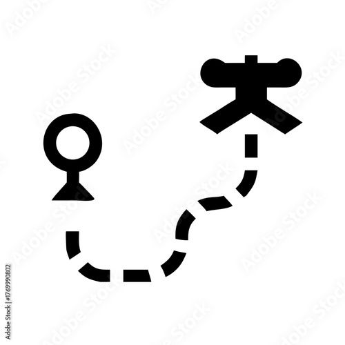 Drone Path Route Navigation Tracking icon set – Drone, Path, Route, Navigation, Tracking, Aerial, Technology