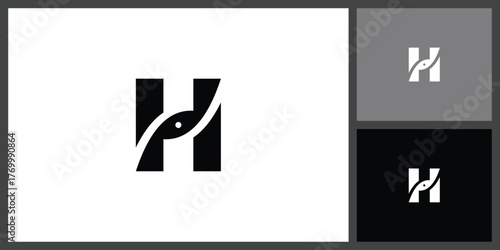 Abstract Letter H Icon for Business and Technology